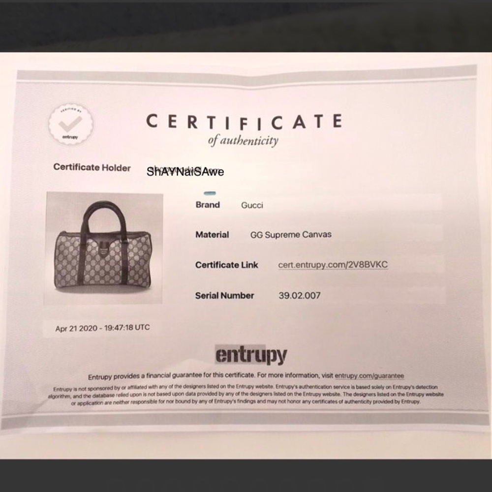 Gucci Beige GG Canvas Boston Bag with Black Leather and Red-Blue Web - Picture 10 of 10